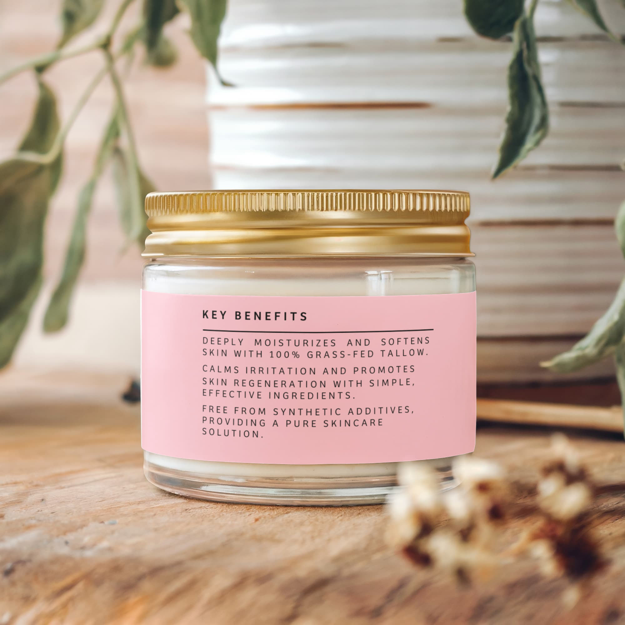 If Tallow Could Talk Whipped Grass-Fed Balm with Vanilla Bean