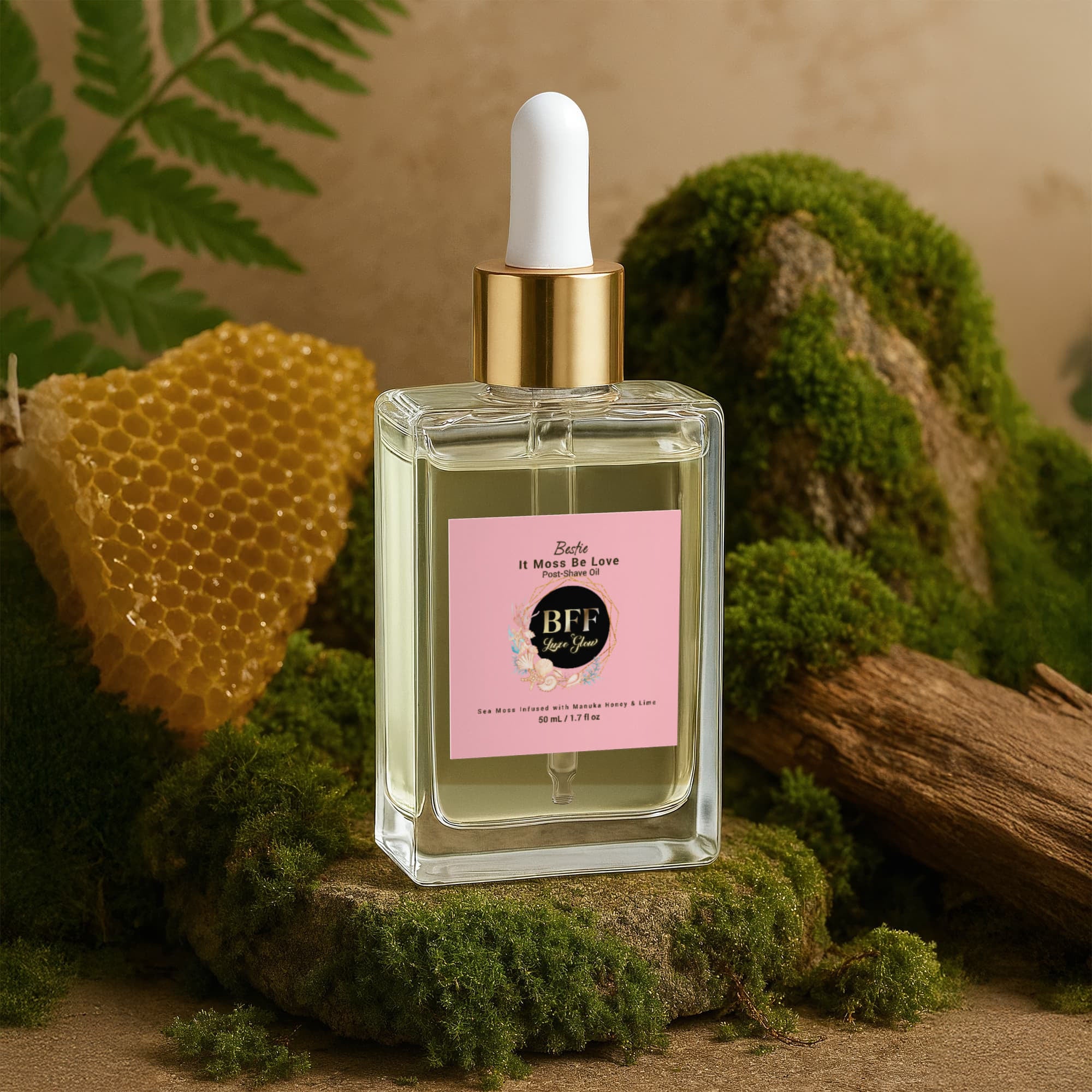 Bestie, It Moss Be Love Manuka Honey Sea Moss Post-Shave Oil