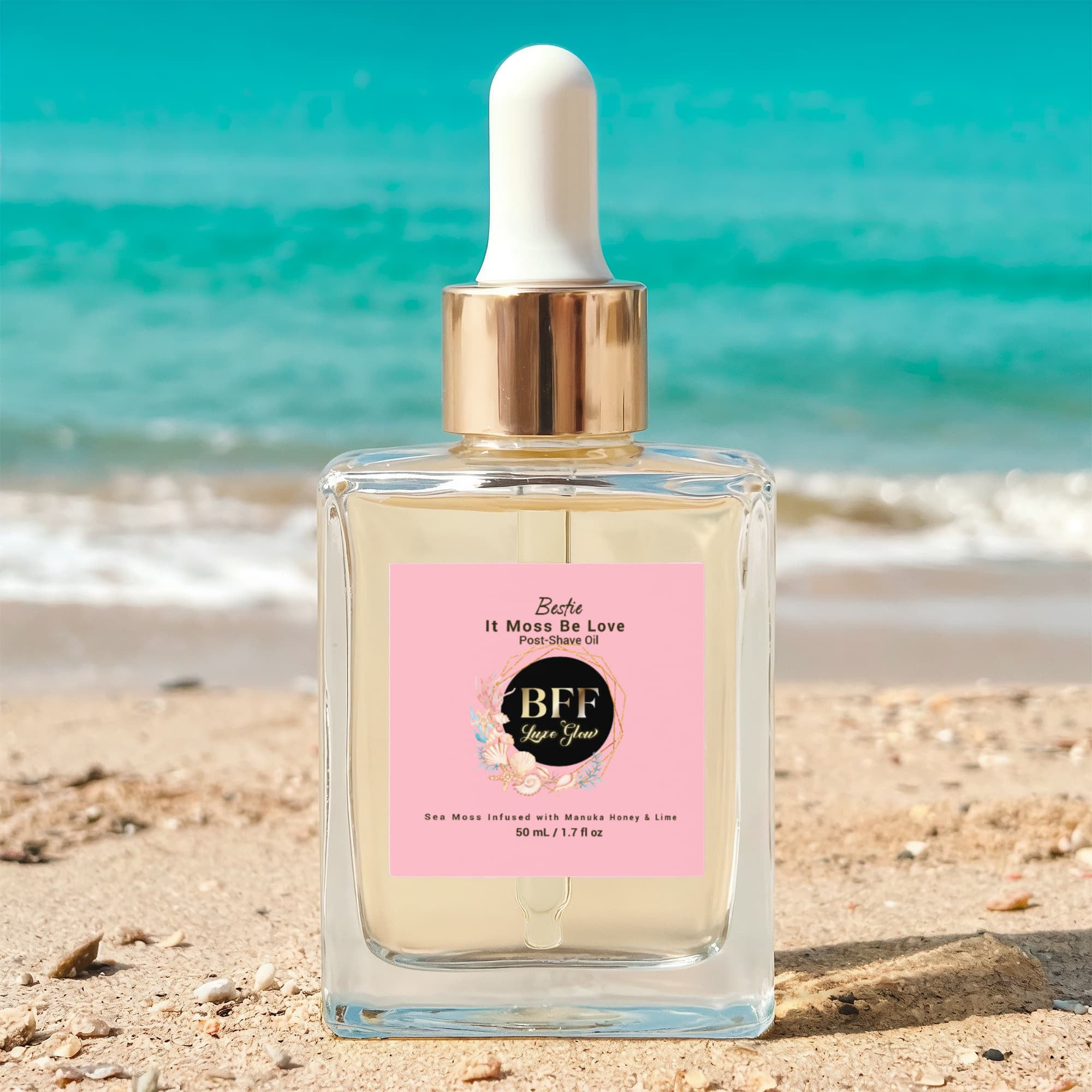 Bestie, It Moss Be Love Manuka Honey Sea Moss Post-Shave Oil