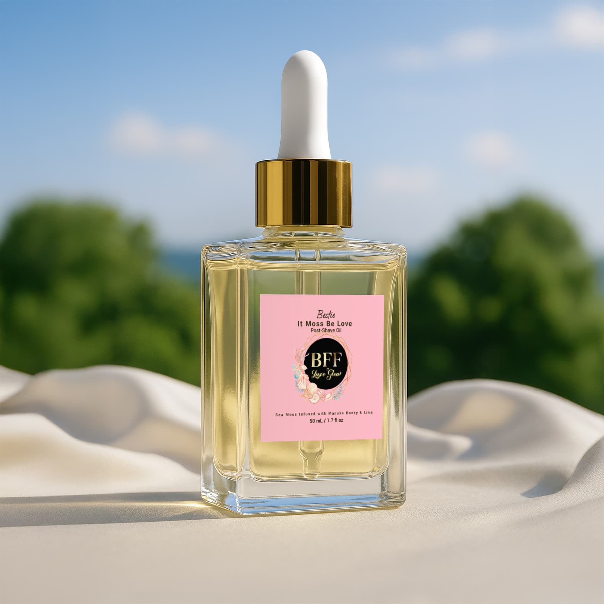 Bestie, It Moss Be Love Manuka Honey Sea Moss Post-Shave Oil